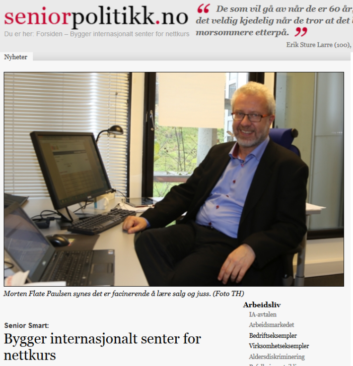 Seniorpolitikk - Internasjonalt senter for nettkurs