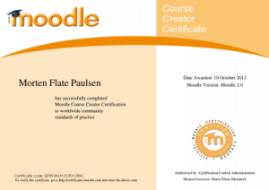 Moodle Course Creator Certificate