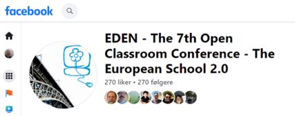 EDEN open classroom conference in Porto