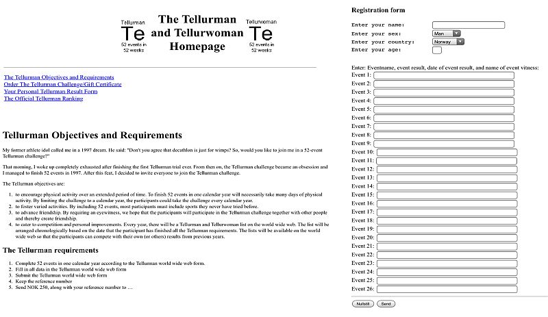 The Tellurman website